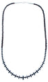 Sterling Silver Hematite And Garnet Bead Necklace SX114937